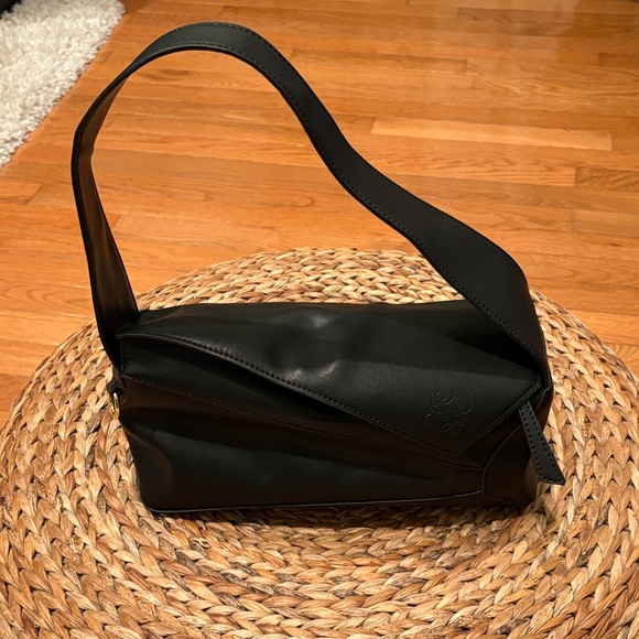 Loewe style Black Shoulder Puzzle Bag - Picture 17 of 17